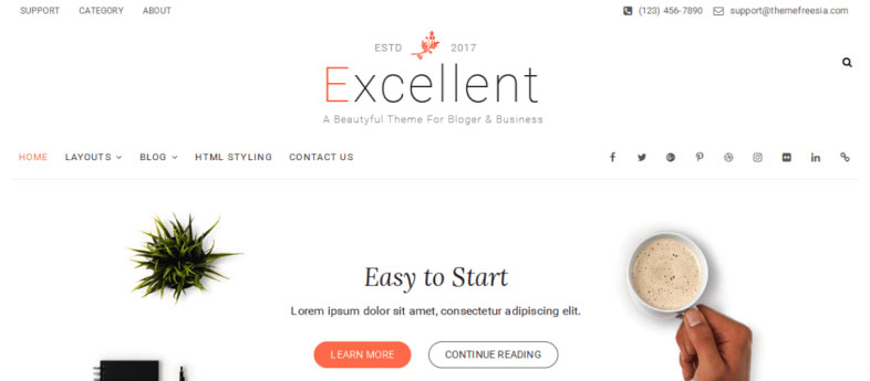 Excellent wordpress theme