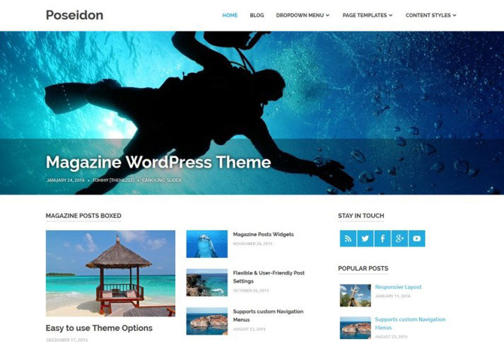 poseidon wordpress theme