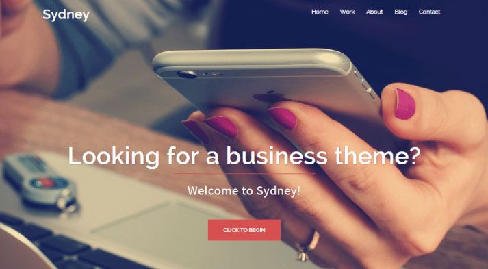 sydney wordpress theme